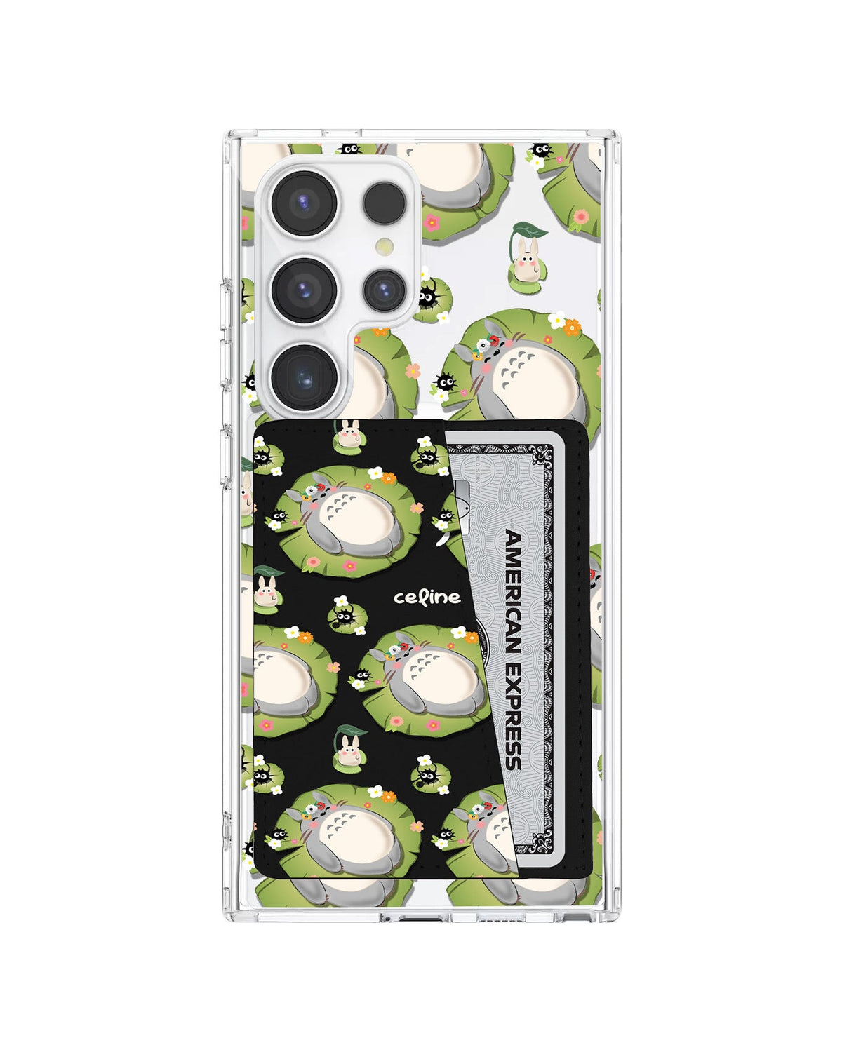 Android Leather Wallet Case - Totoro Pattern
