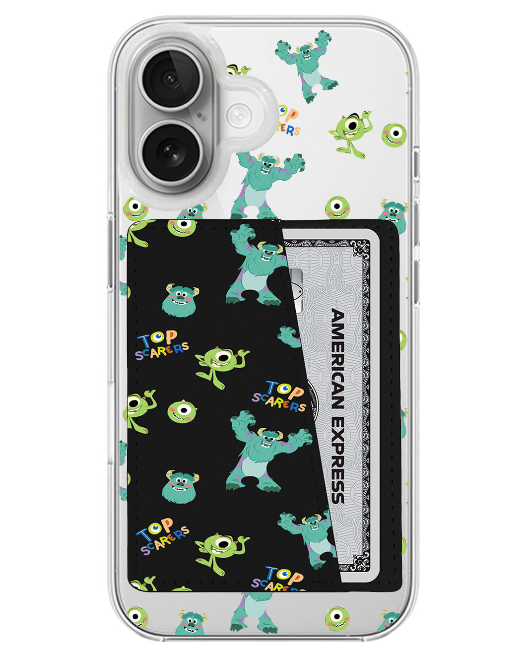 iPhone Leather Wallet Case - Monser Top Scarers