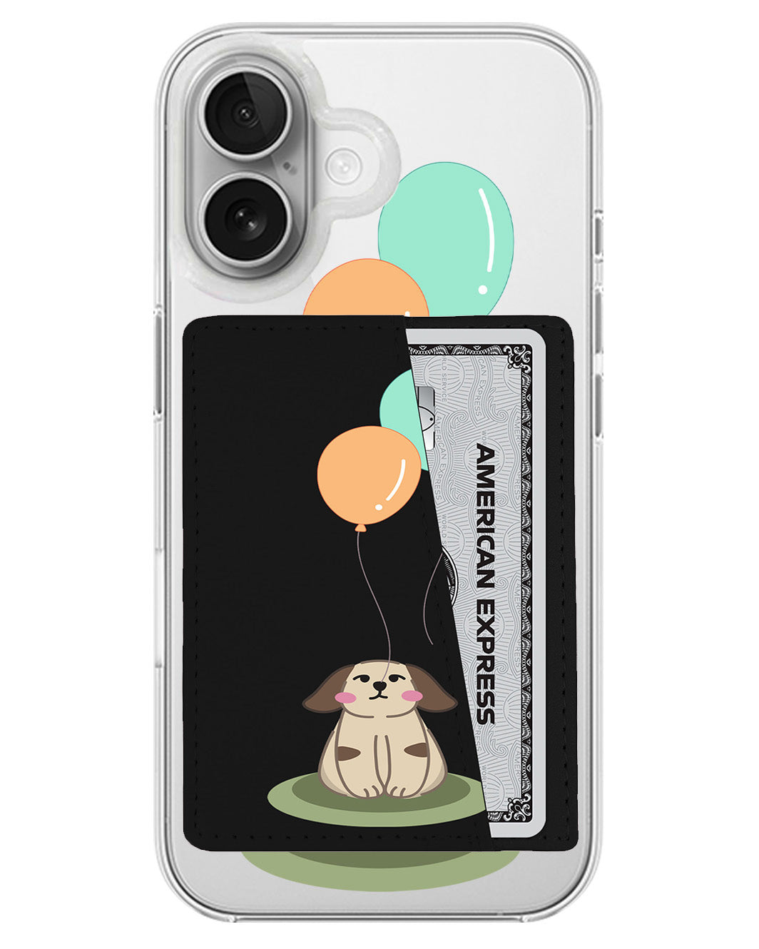 iPhone Leather Wallet Case - Puppy