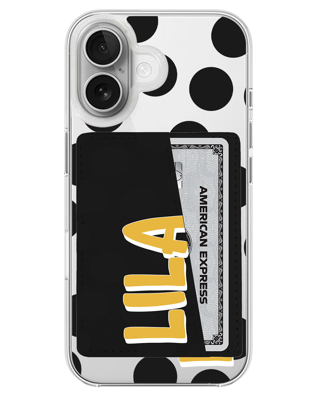 iPhone Leather Wallet Case - Ladybug Love
