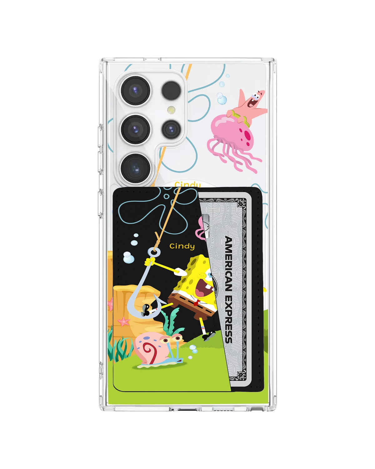 Android Leather Wallet Case - Spongebob 2