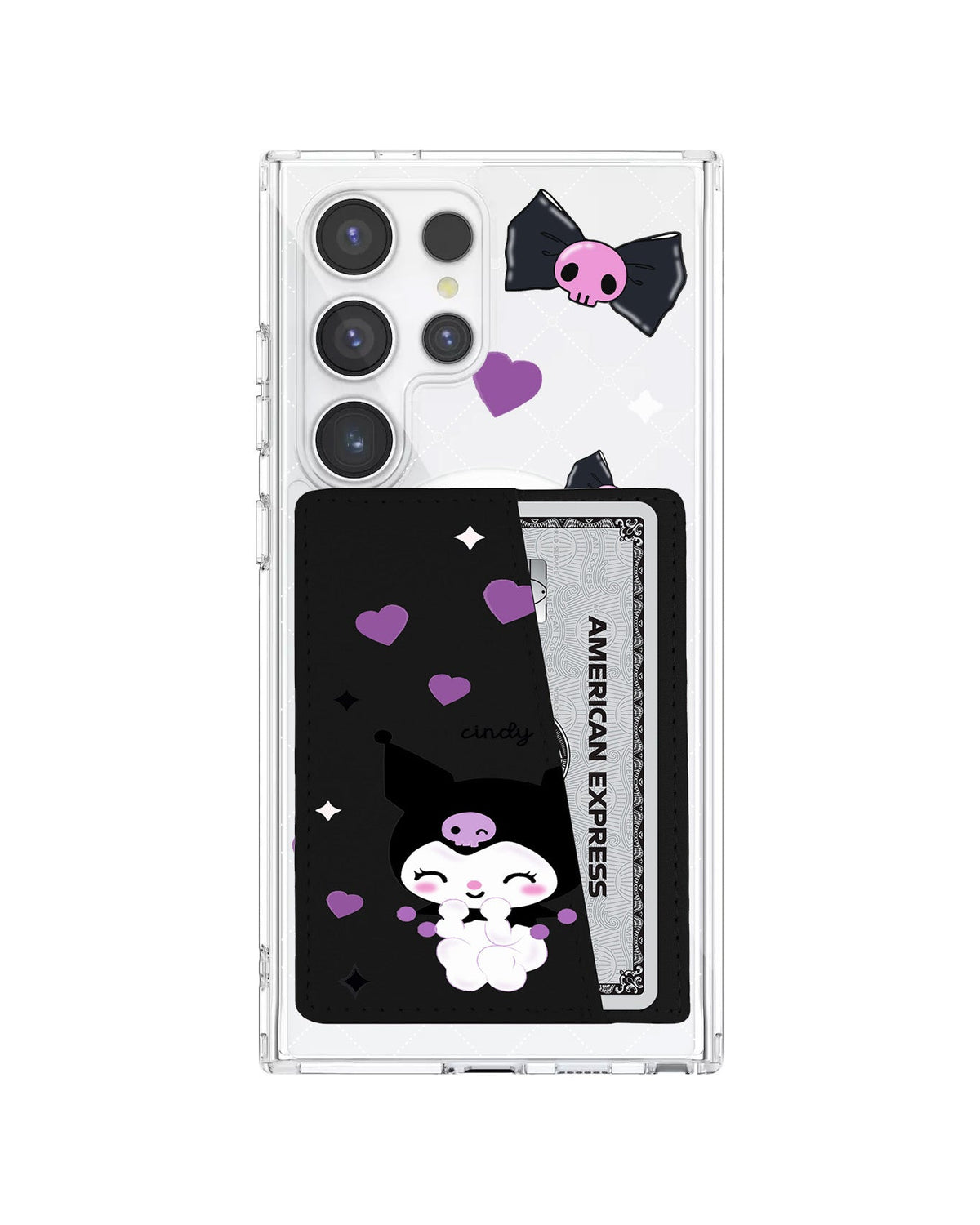 Android Leather Wallet Case - Naughty Kuromi