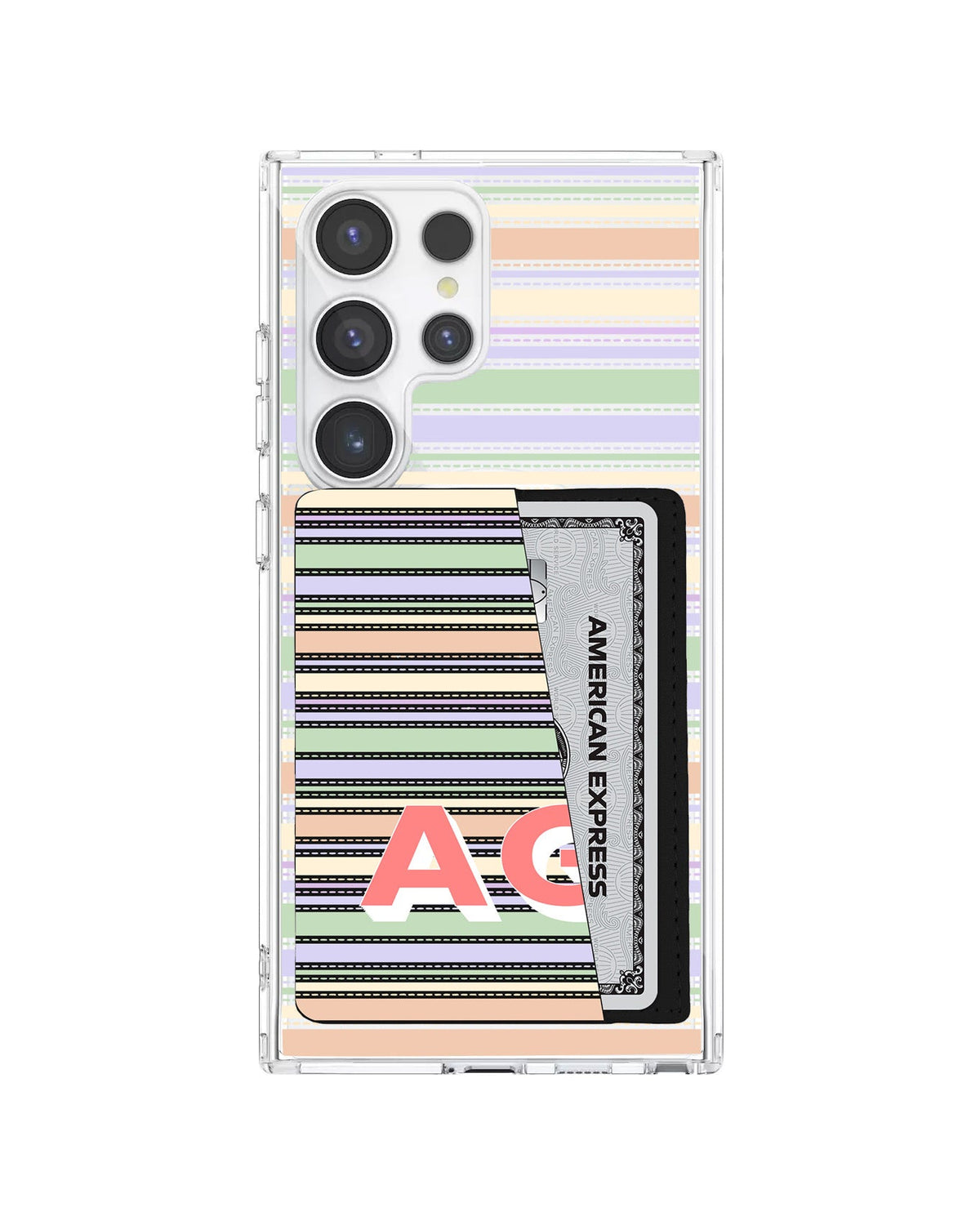 Android Leather Wallet Case - Dreamy Pastels B