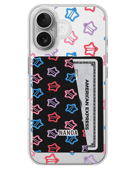 iPhone Leather Wallet Case - Twinkle Clips