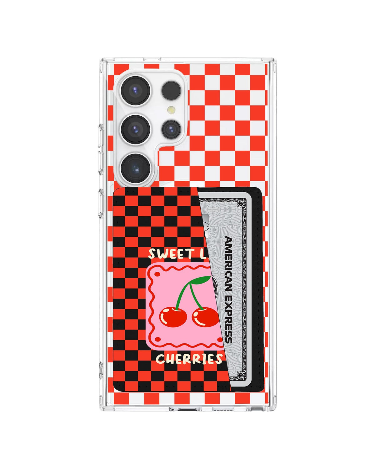 Android Leather Wallet Case - Sweet Like Cherries