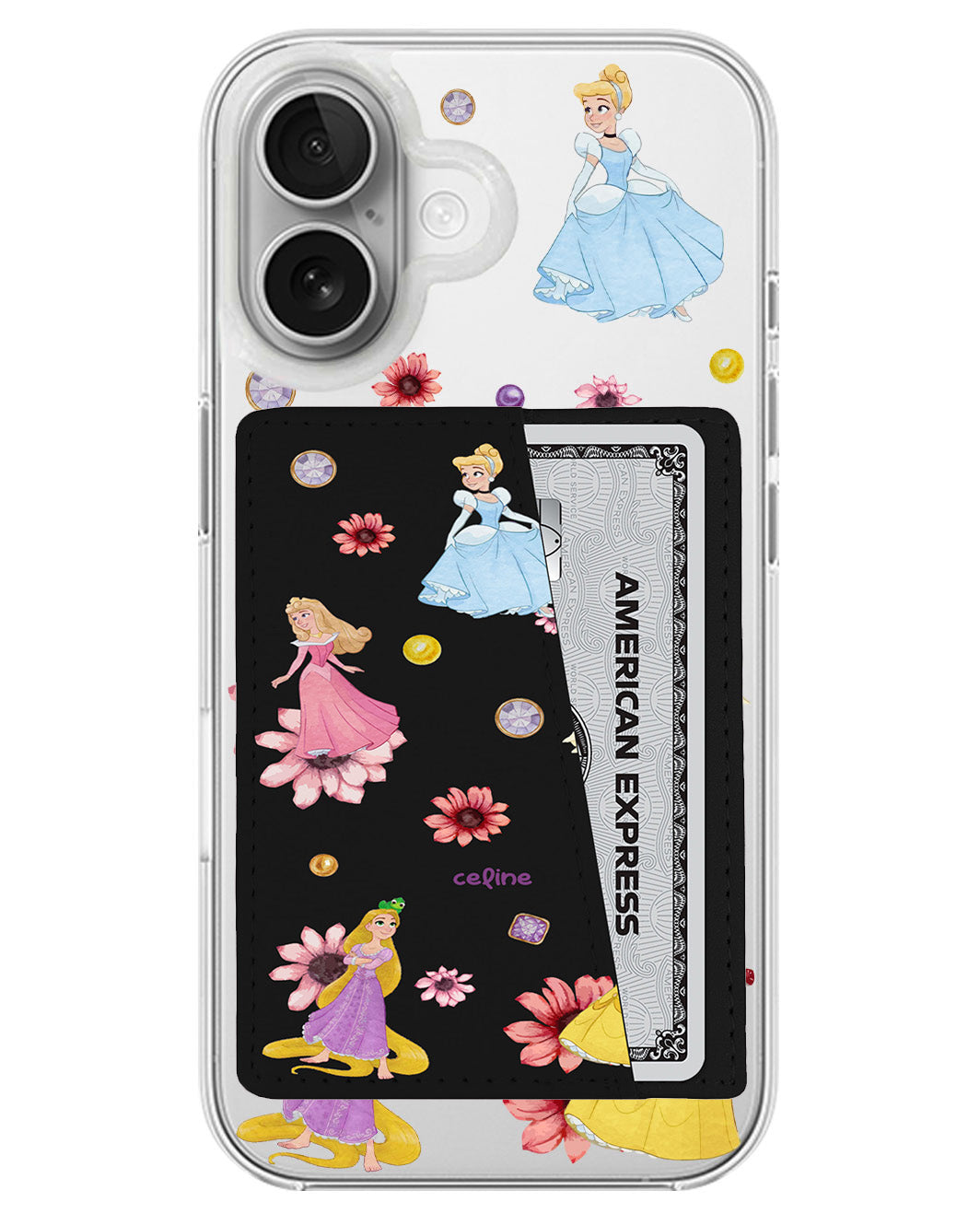 iPhone Leather Wallet Case - Disney Princess