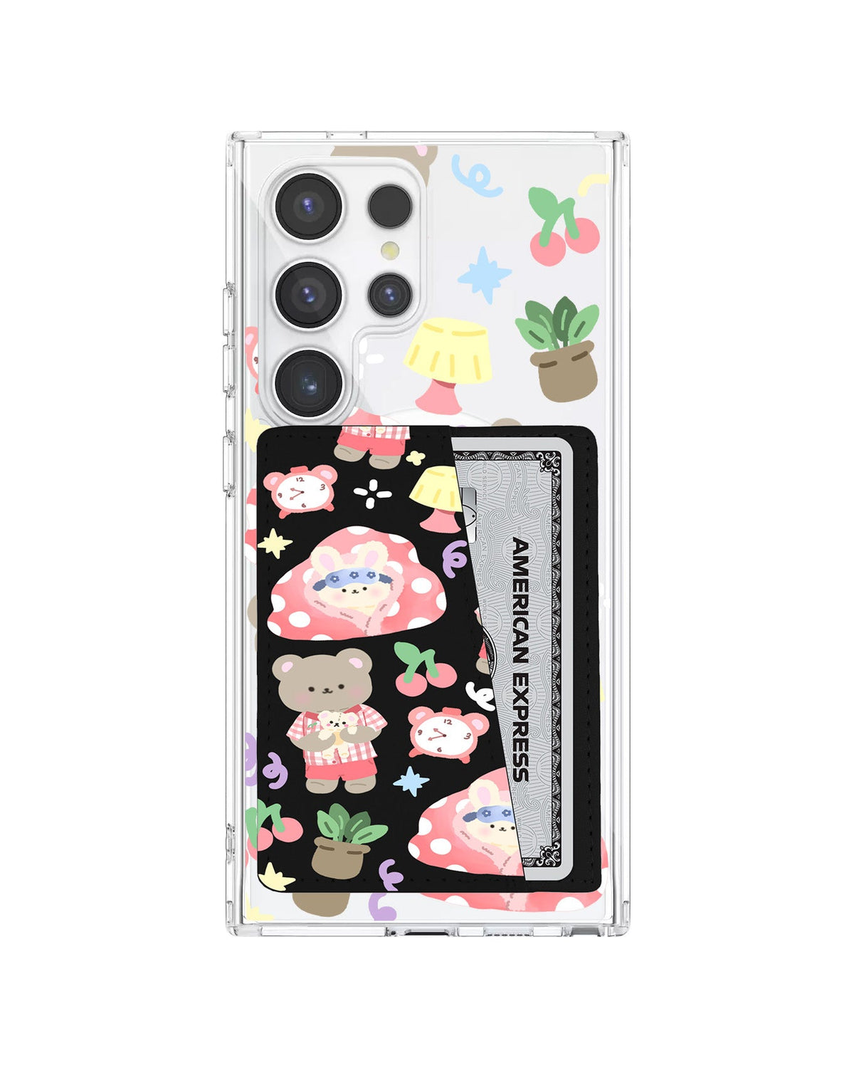 Android Leather Wallet Case - Pyjamas Teddy