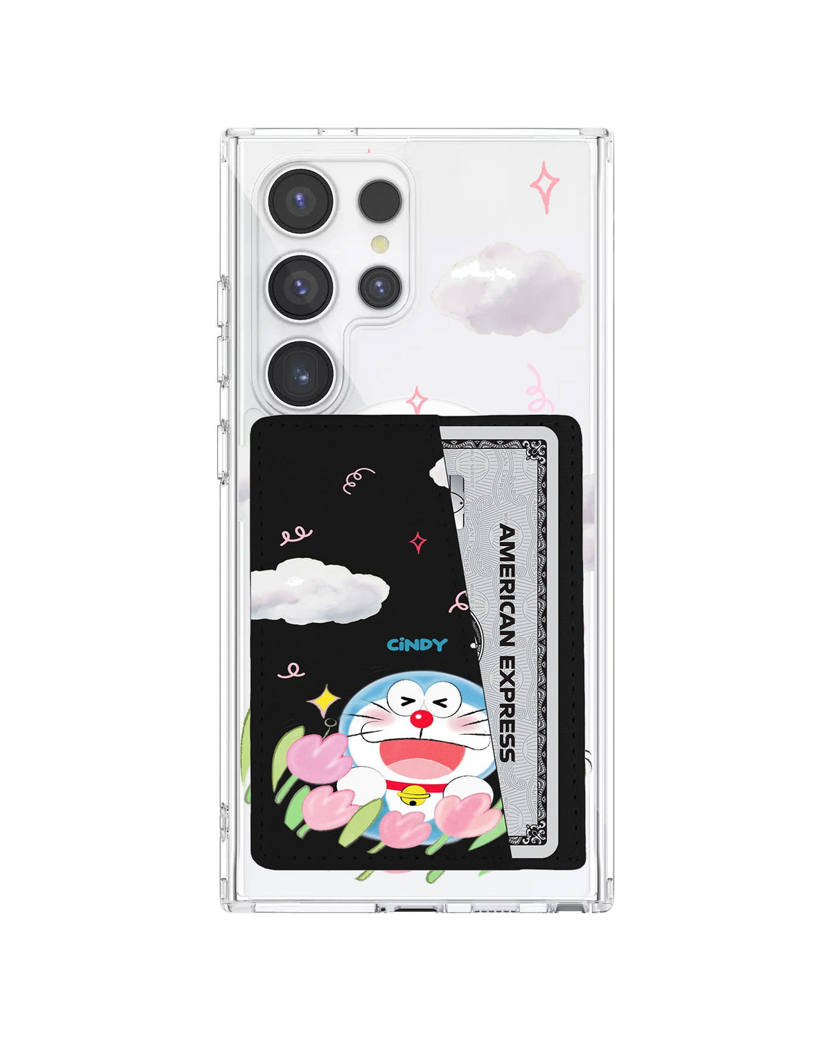 Android Leather Wallet Case - Dora Flower