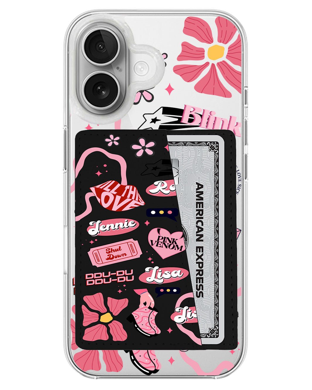 iPhone Leather Wallet Case - Blackpink 1