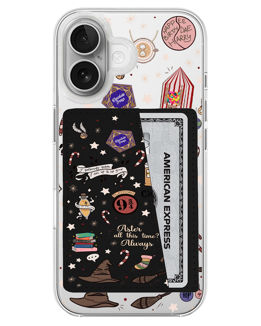 iPhone Leather Wallet Case - Magic Potter