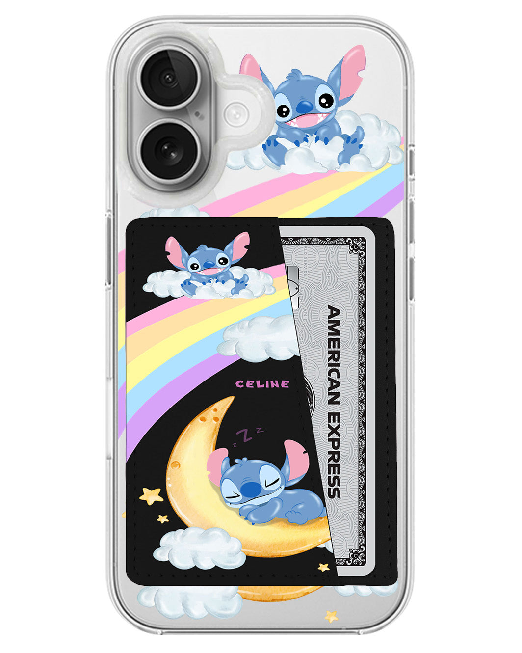 iPhone Leather Wallet Case - Sleepy Stitch