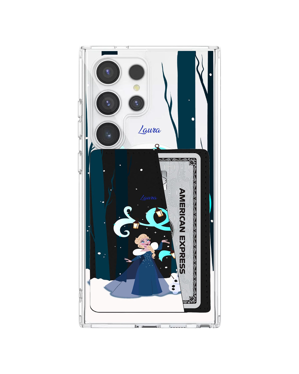 Android Leather Wallet Case - Elsa Olaf