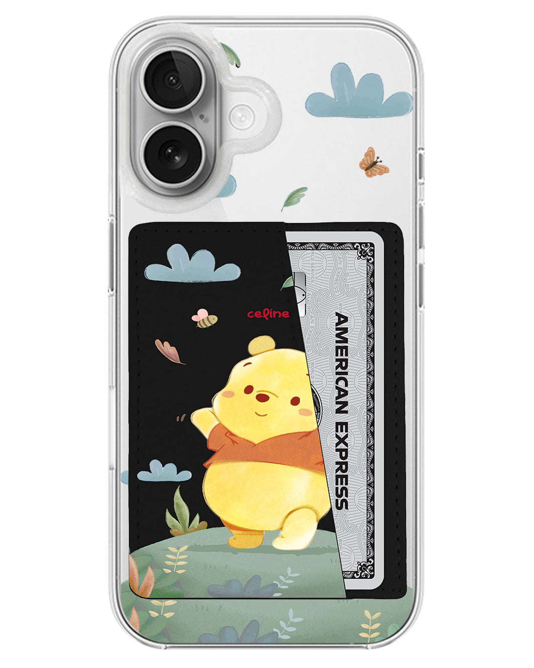 iPhone Leather Wallet Case - Winnie The Pooh