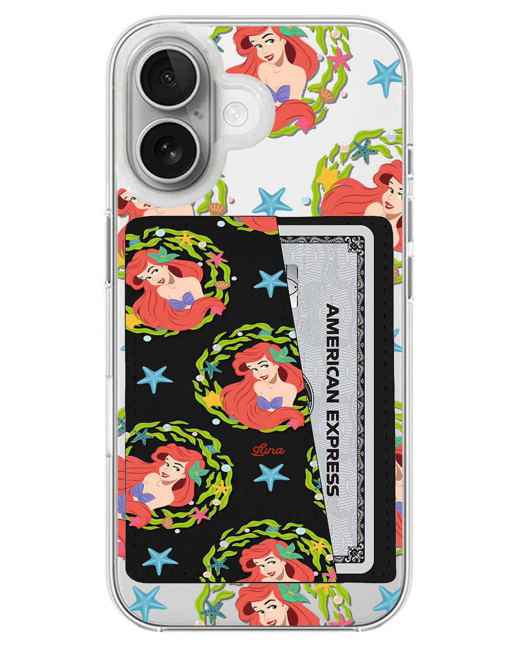 iPhone Leather Wallet Case - Ariel