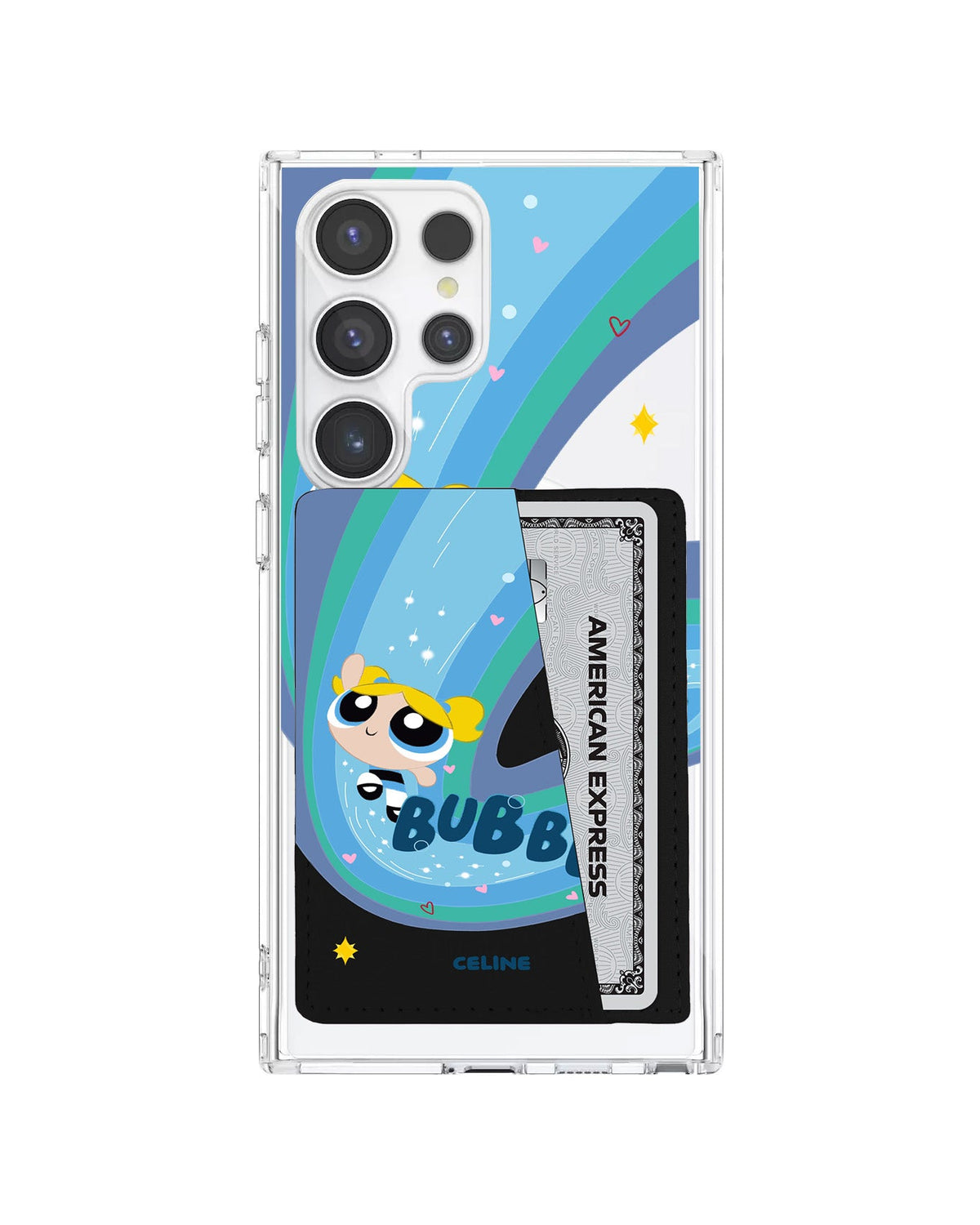 Android Leather Wallet Case - Bubbles
