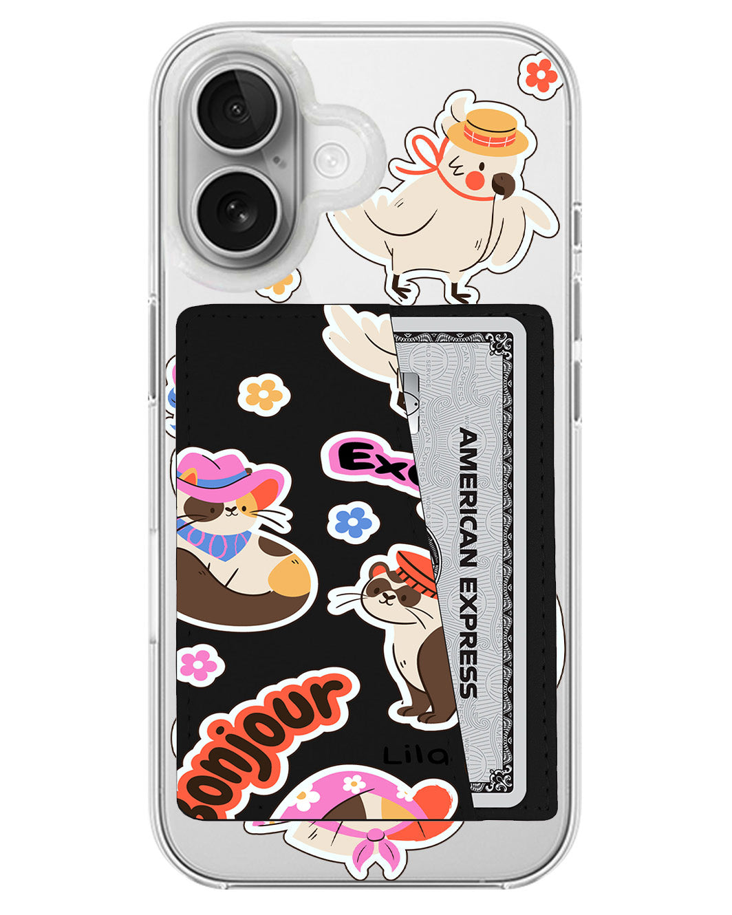 iPhone Leather Wallet Case - Cattitude On Point