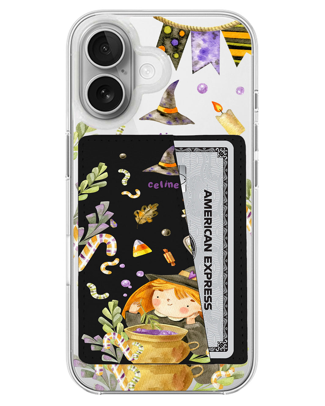 iPhone Leather Wallet Case - Witch's Posion