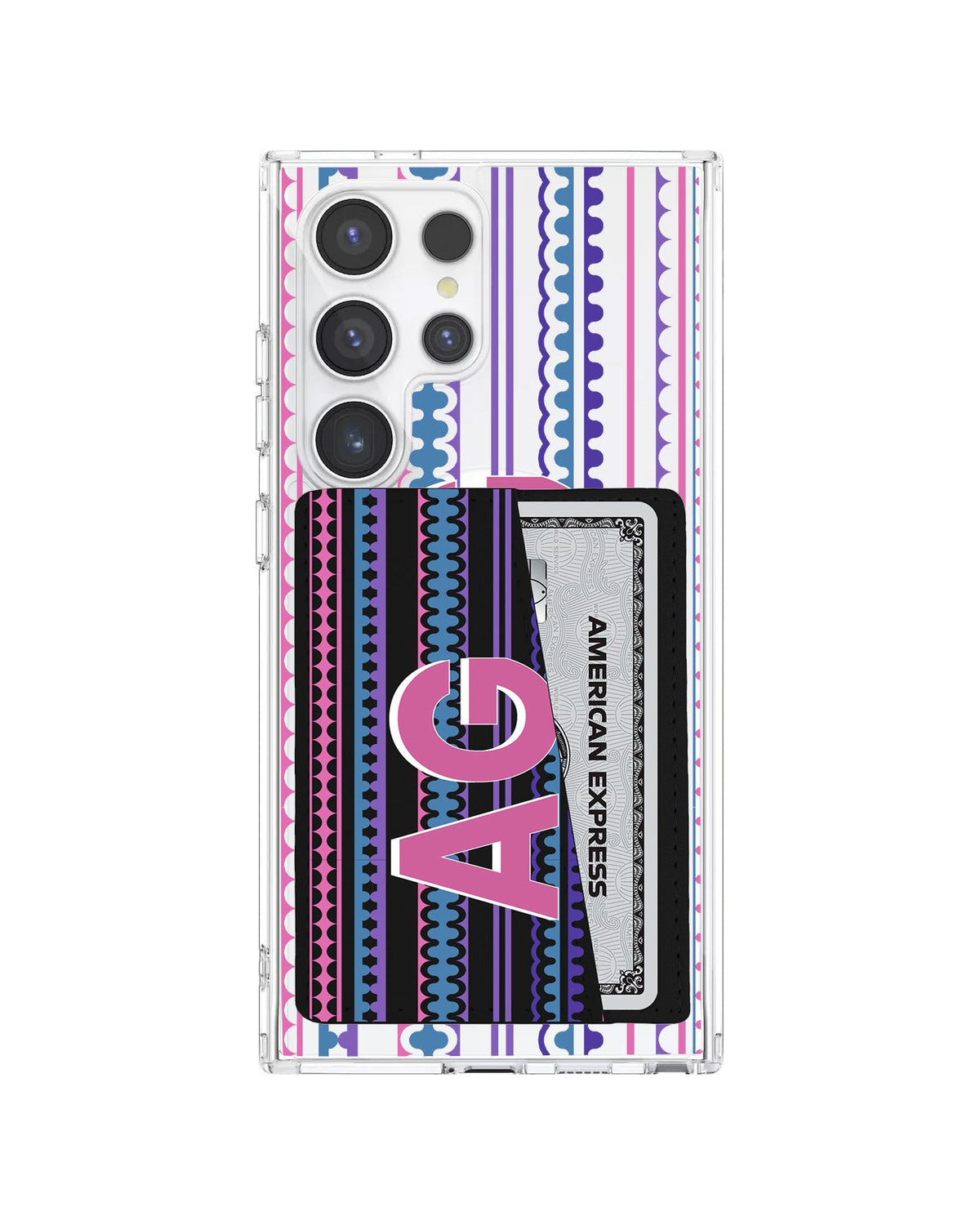 Android Leather Wallet Case - Purple Harmony