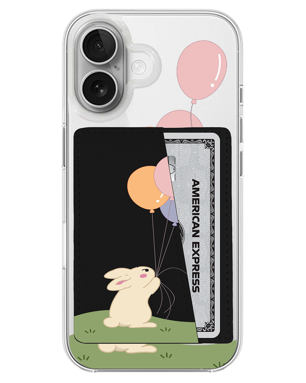 iPhone Leather Wallet Case - Bunny