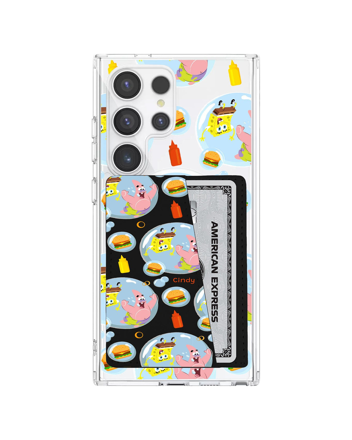 Android Leather Wallet Case - Bubble Patty