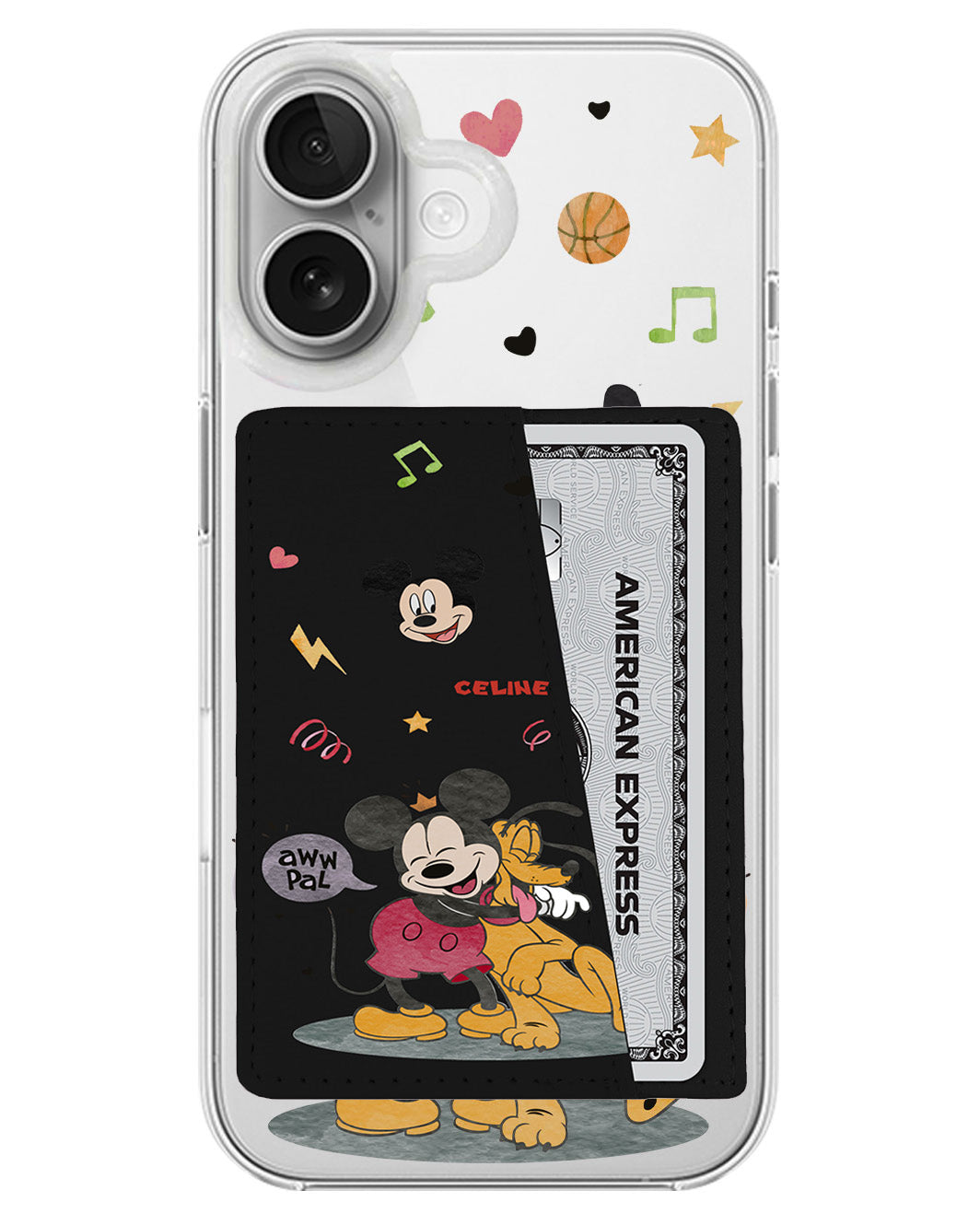 iPhone Leather Wallet Case - Mickey Pal