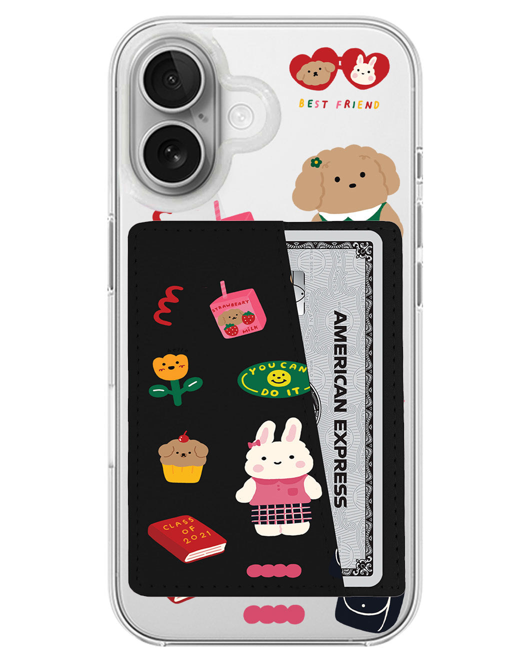 iPhone Leather Wallet Case - Class Of Bunny