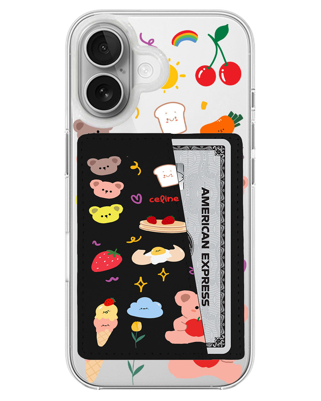 iPhone Leather Wallet Case - Breakfast Time