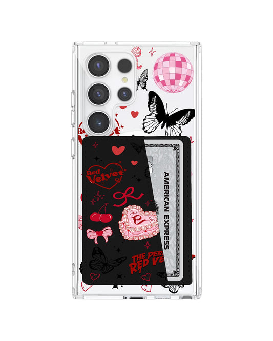 Android Leather Wallet Case - Red Velvet 2