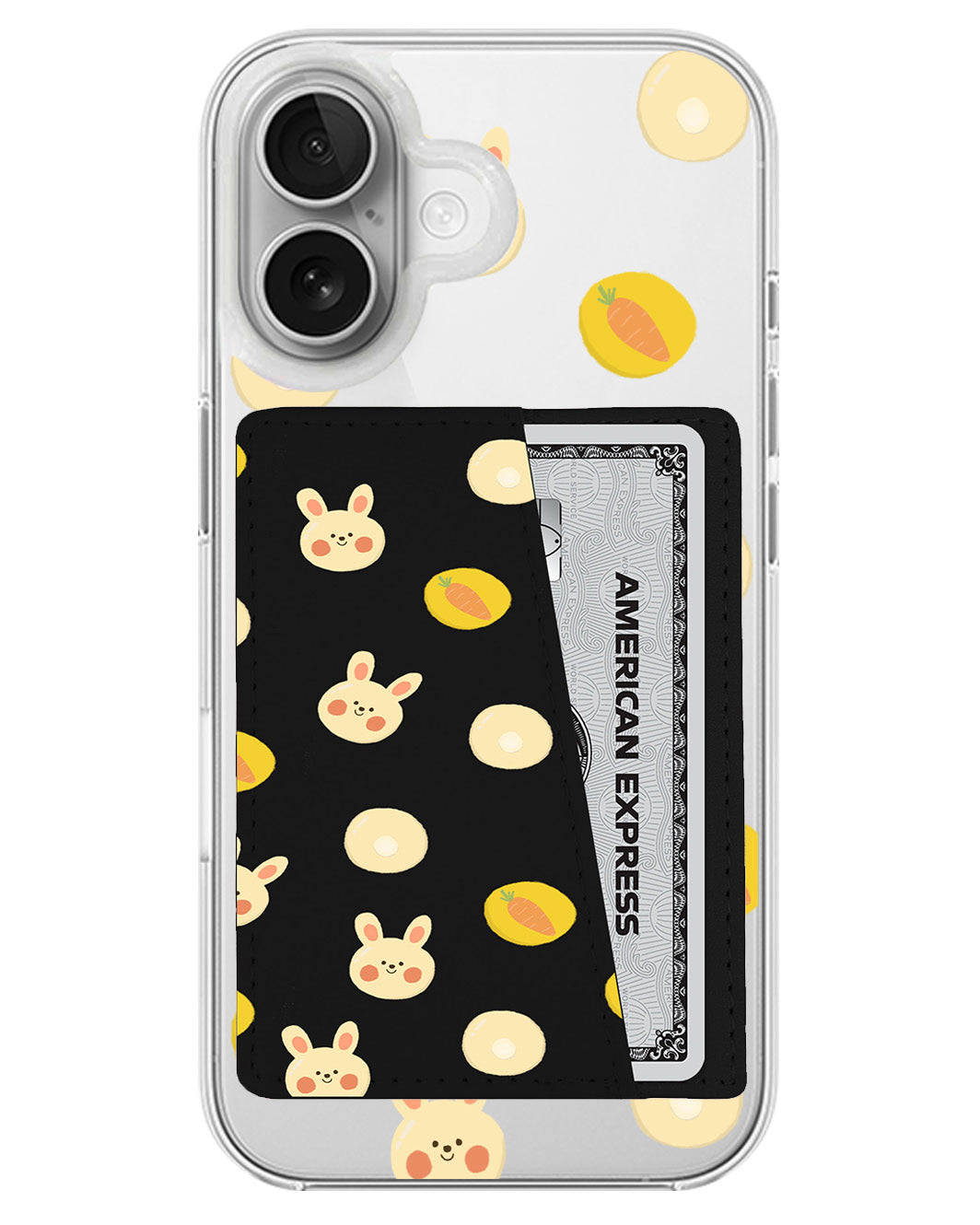 iPhone Leather Wallet Case - Bunnymoji