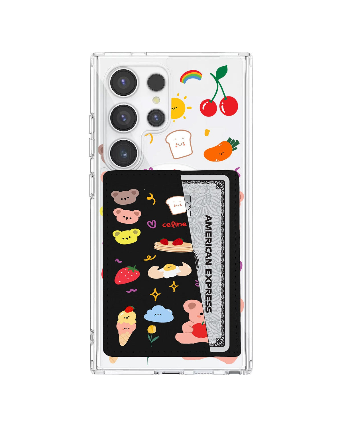 Android Leather Wallet Case - Breakfast Time