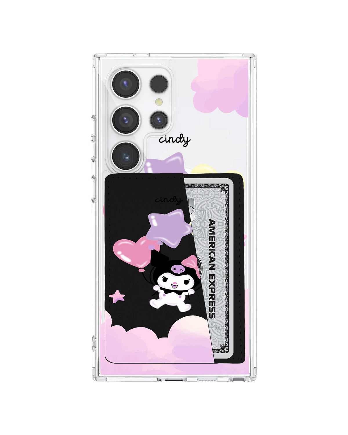 Android Leather Wallet Case - Balloon Kuromi