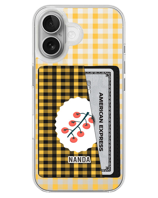 iPhone Leather Wallet Case - Picnic Day