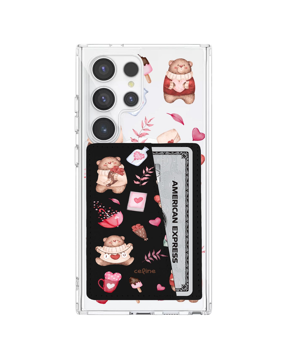 Android Leather Wallet Case - Valentine With My Bear