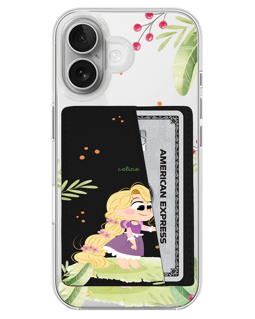 iPhone Leather Wallet Case - Rapunzel Pascal
