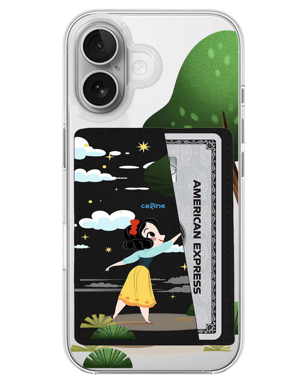 iPhone Leather Wallet Case - Snow White
