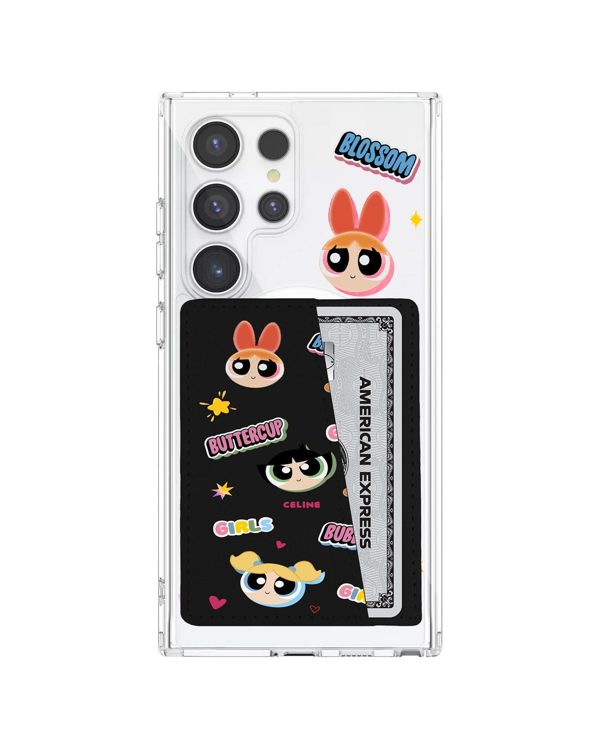 Android Leather Wallet Case - Power Puff Girls