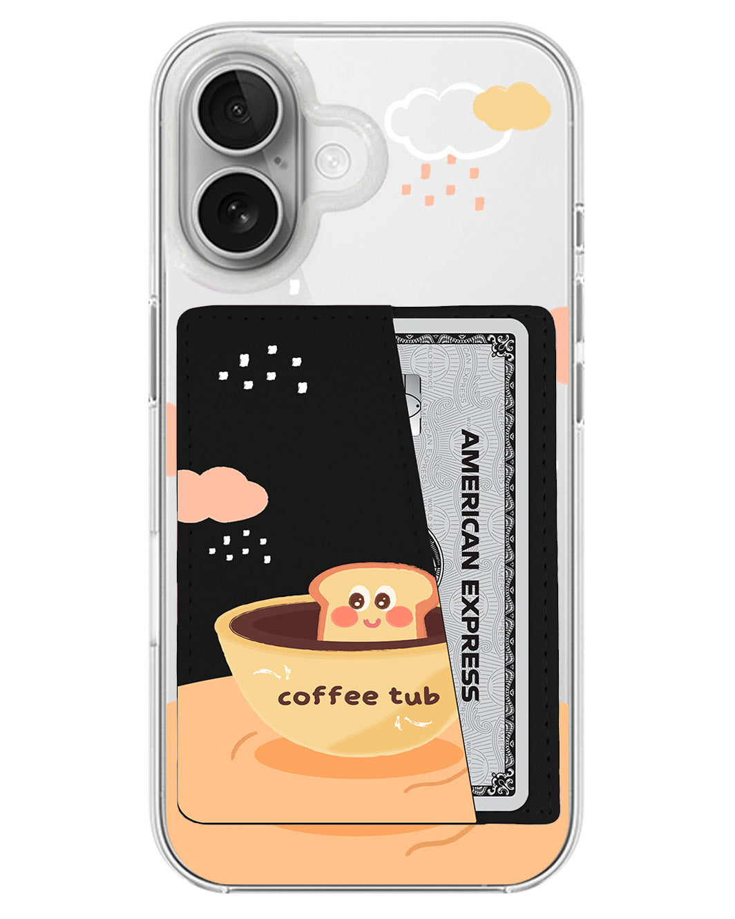 iPhone Leather Wallet Case - Coffee Date