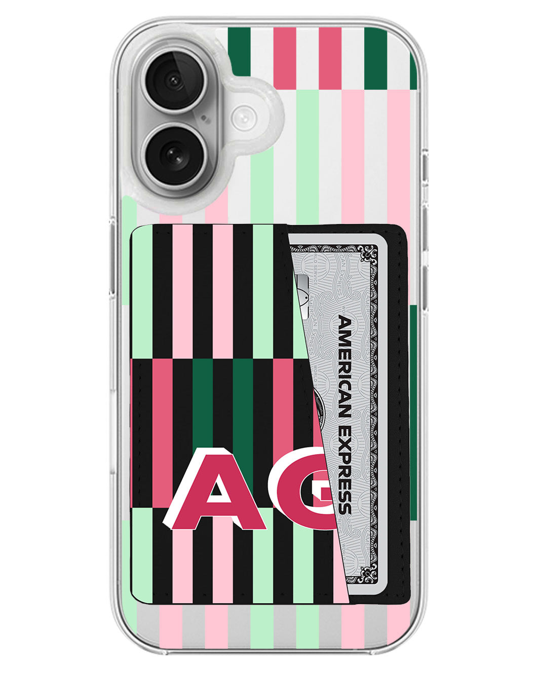 iPhone Leather Wallet Case - Watermelon Avenue B