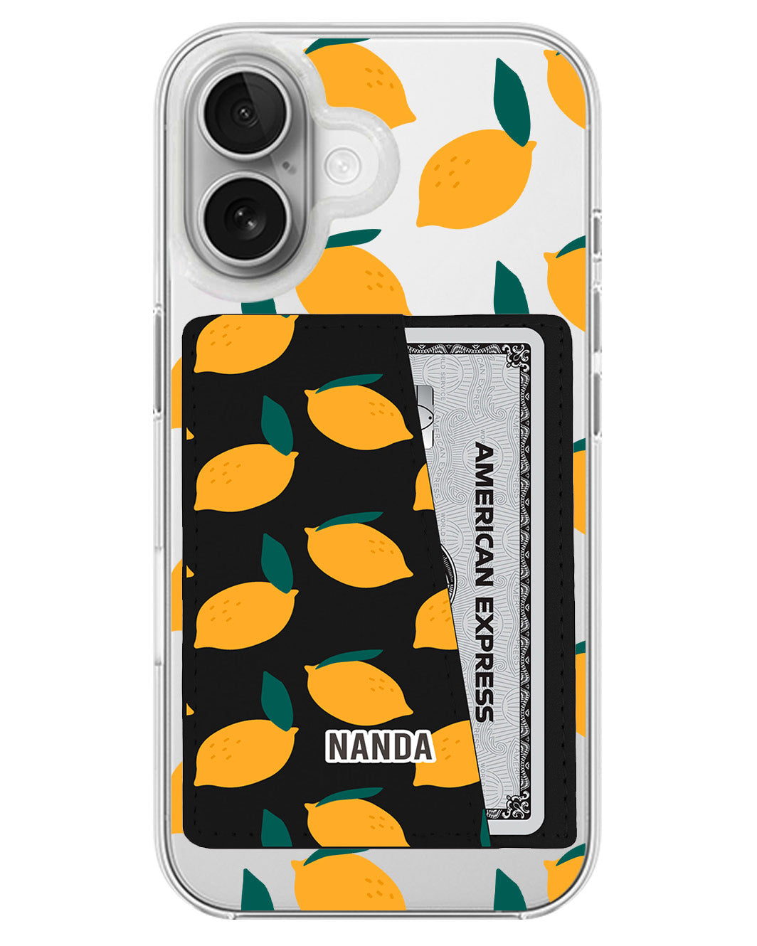 iPhone Leather Wallet Case - Lemon Zest