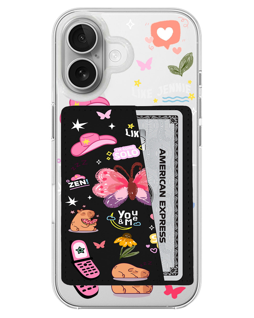 iPhone Leather Wallet Case - Jennie