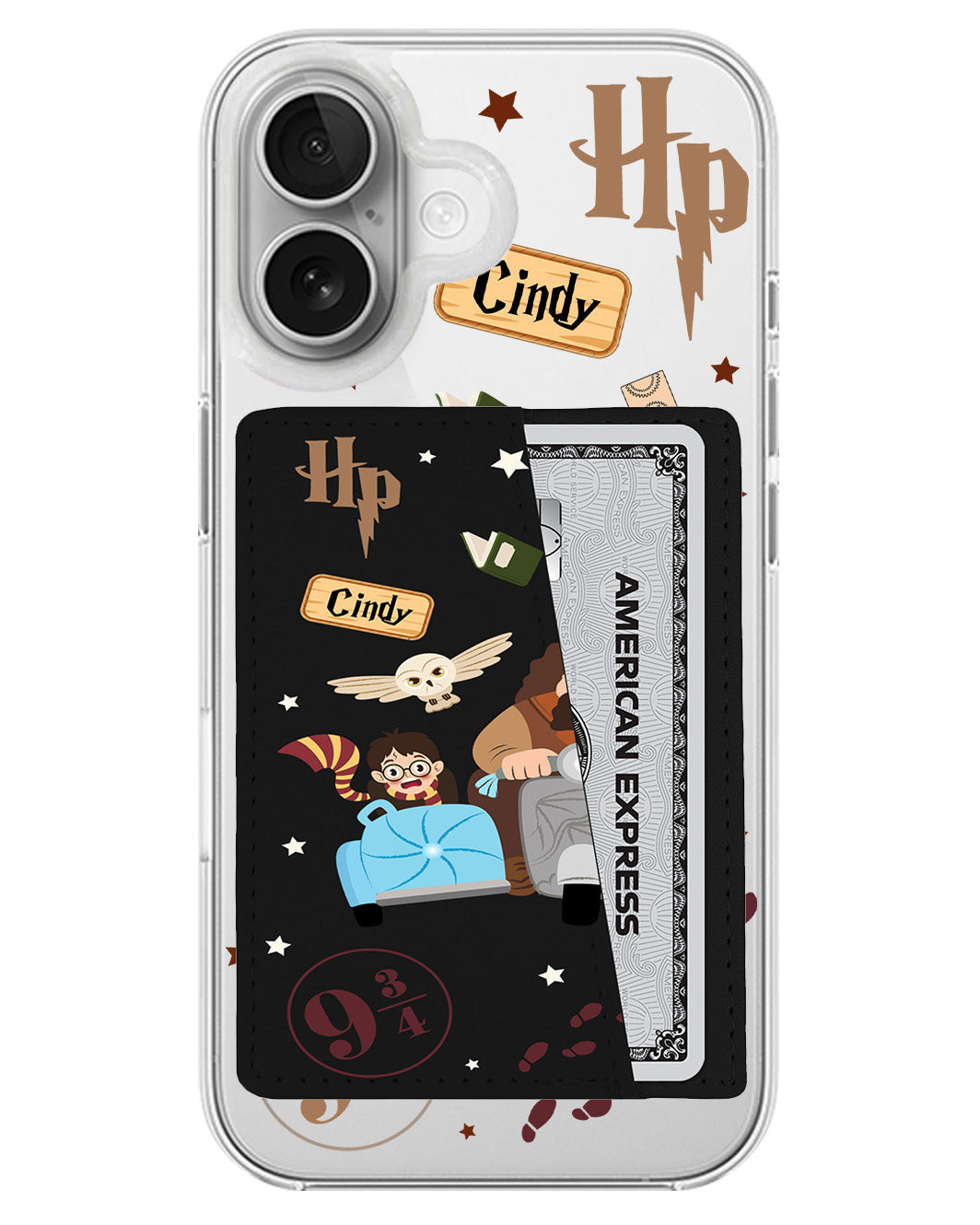 iPhone Leather Wallet Case - Harry & Hagrid