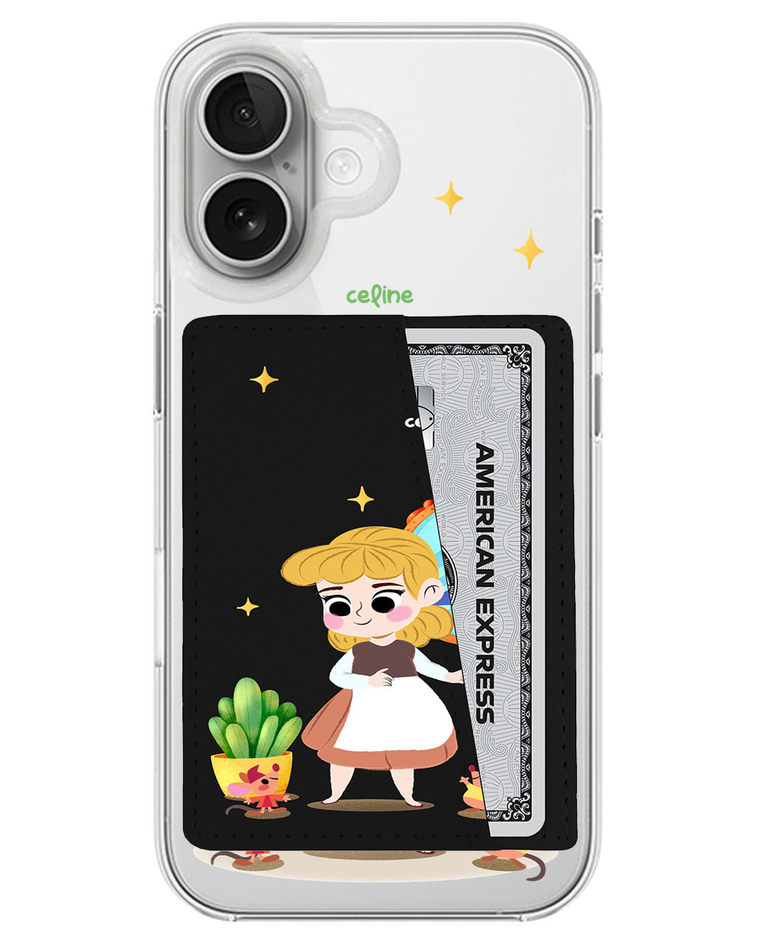 iPhone Leather Wallet Case - Cinderella