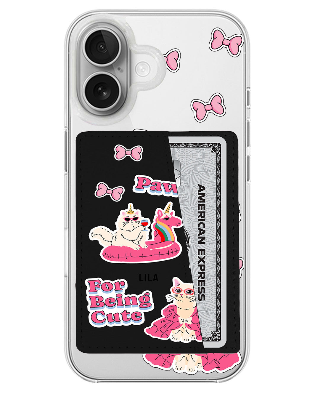 iPhone Leather Wallet Case - Princess Catnergy