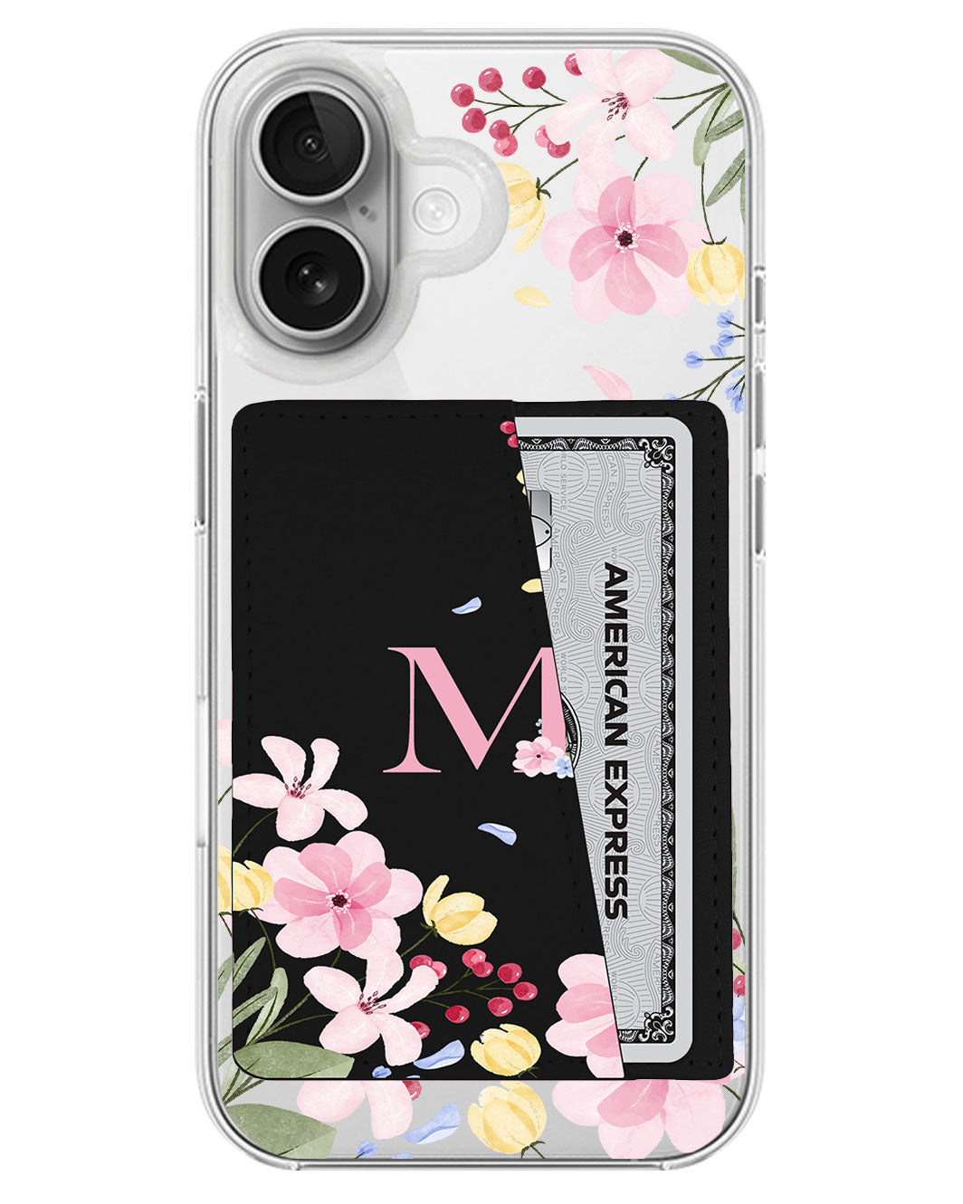 iPhone Leather Wallet Case - Flower Garden