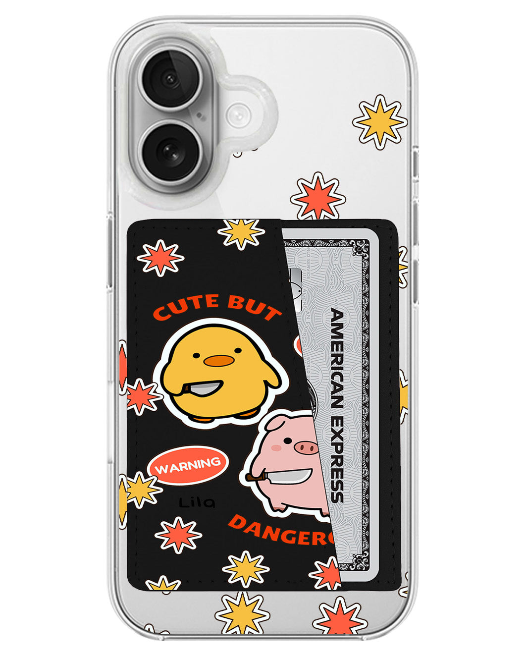 iPhone Leather Wallet Case - Cute But Dangerous
