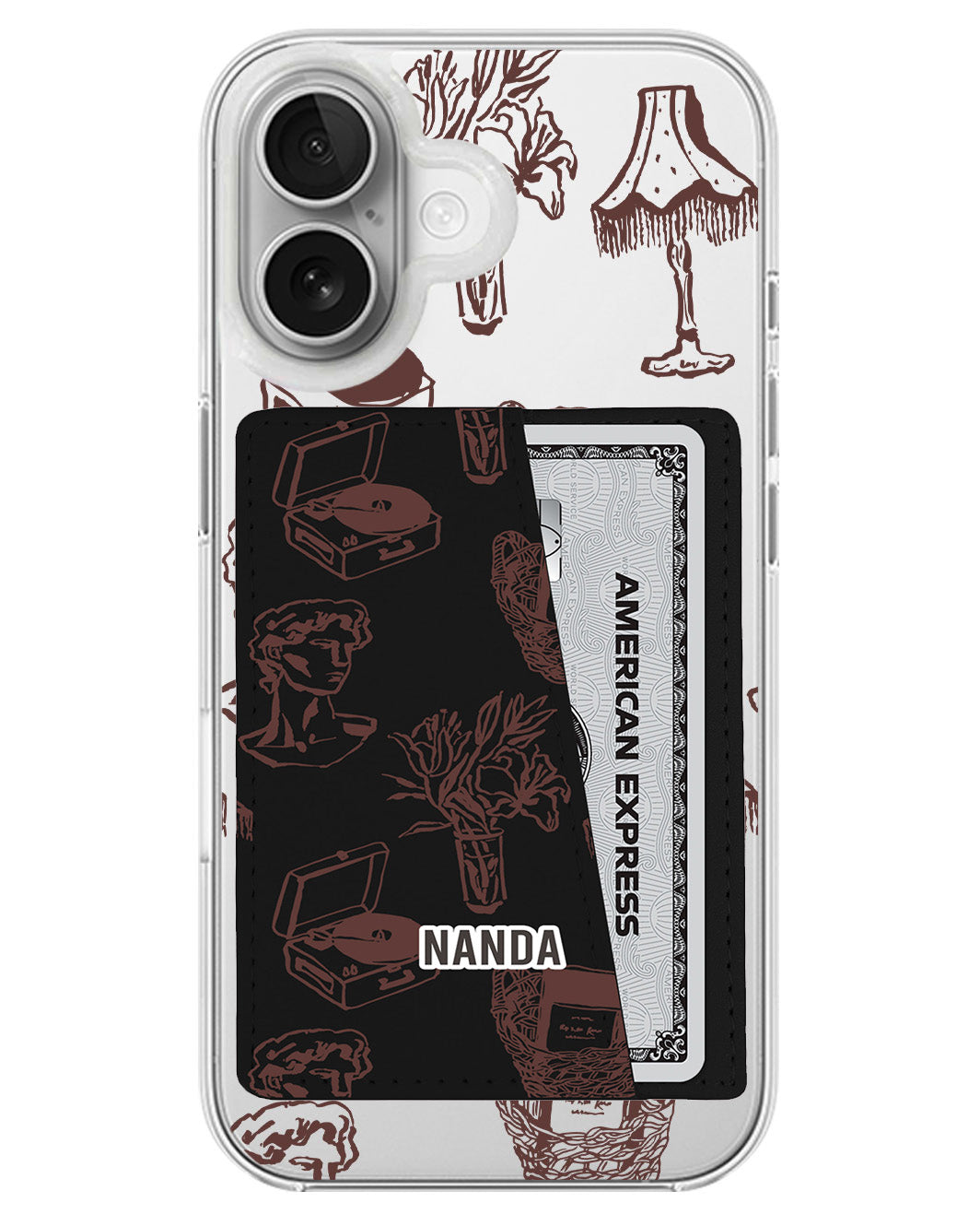 iPhone Leather Wallet Case - Antique Corners