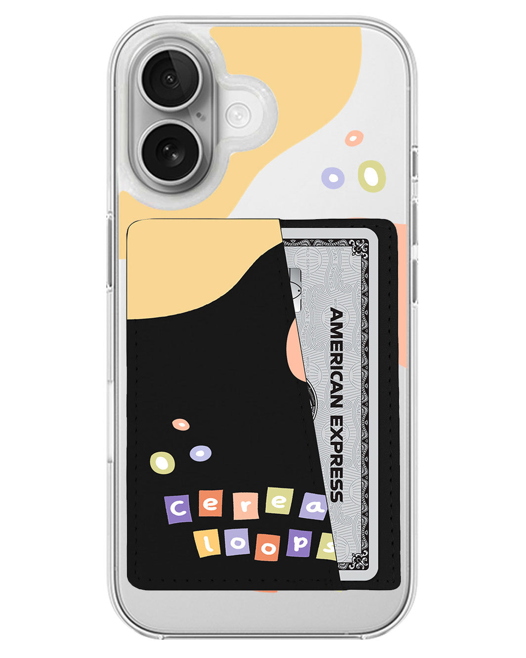 iPhone Leather Wallet Case - Cereal Loops