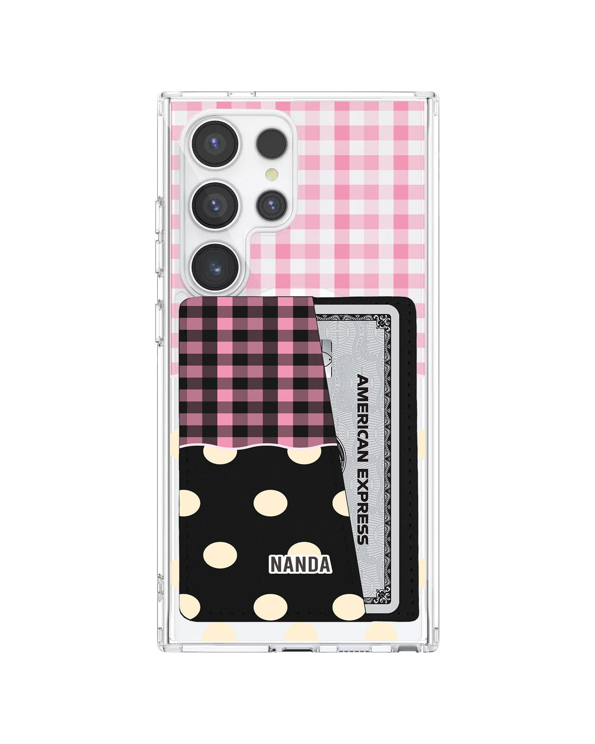 Android Leather Wallet Case - Pink Picnic Day