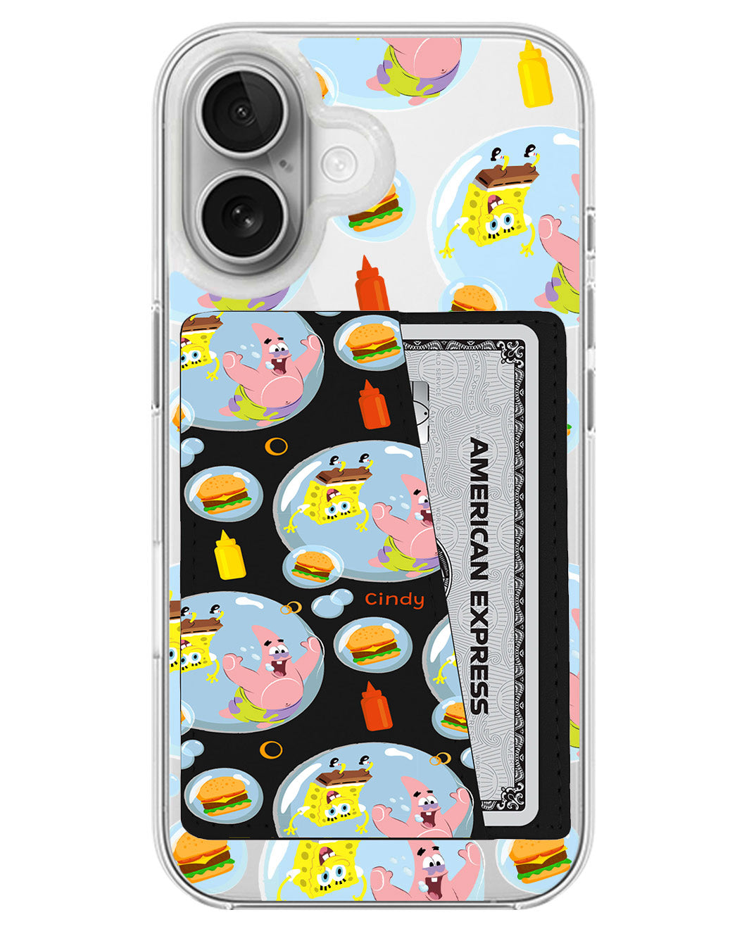 iPhone Leather Wallet Case - Bubble Patty
