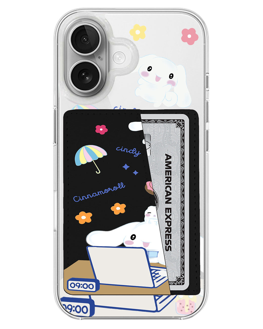 iPhone Leather Wallet Case - Hard Work Cinnamoroll